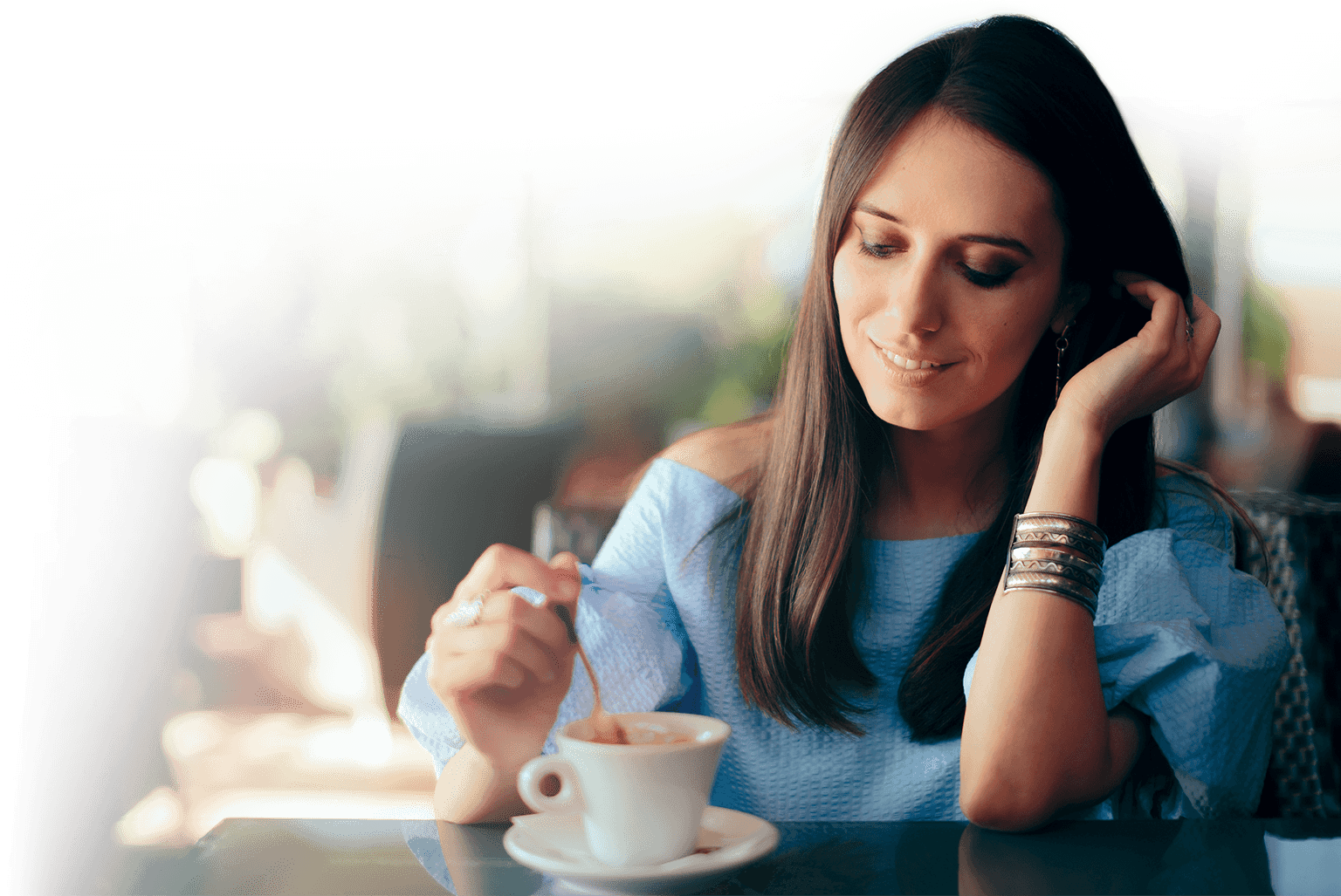 Woman with Javaburn Coffee